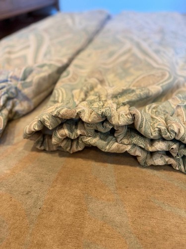 Pair bespoke curtains - ,