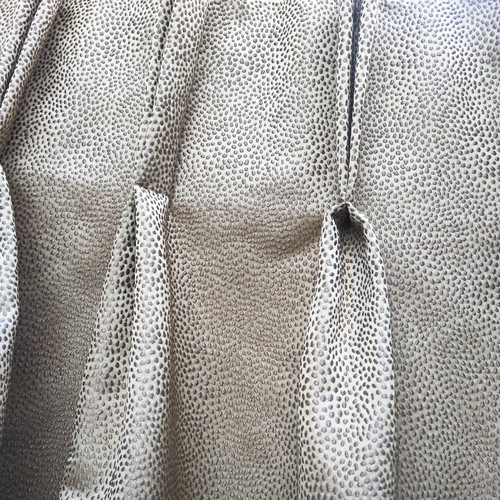 Brown faux ostrich curtains - brown,