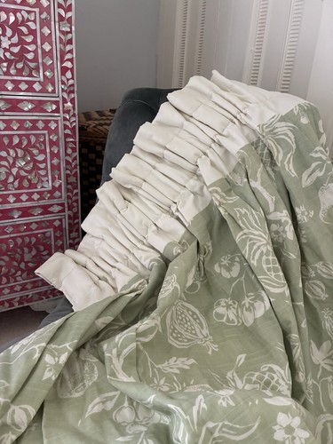 Designer french frilled - designer, green
