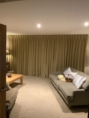 Pinch pleat curtains - pinch, gold