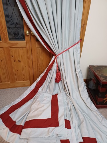 Huge bespoke curtains blue - bespoke,