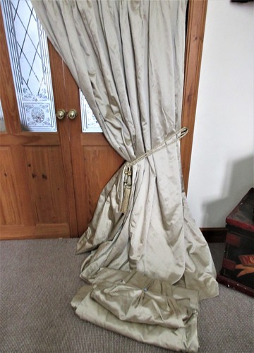 Bespoke pale gold curtains - gold,